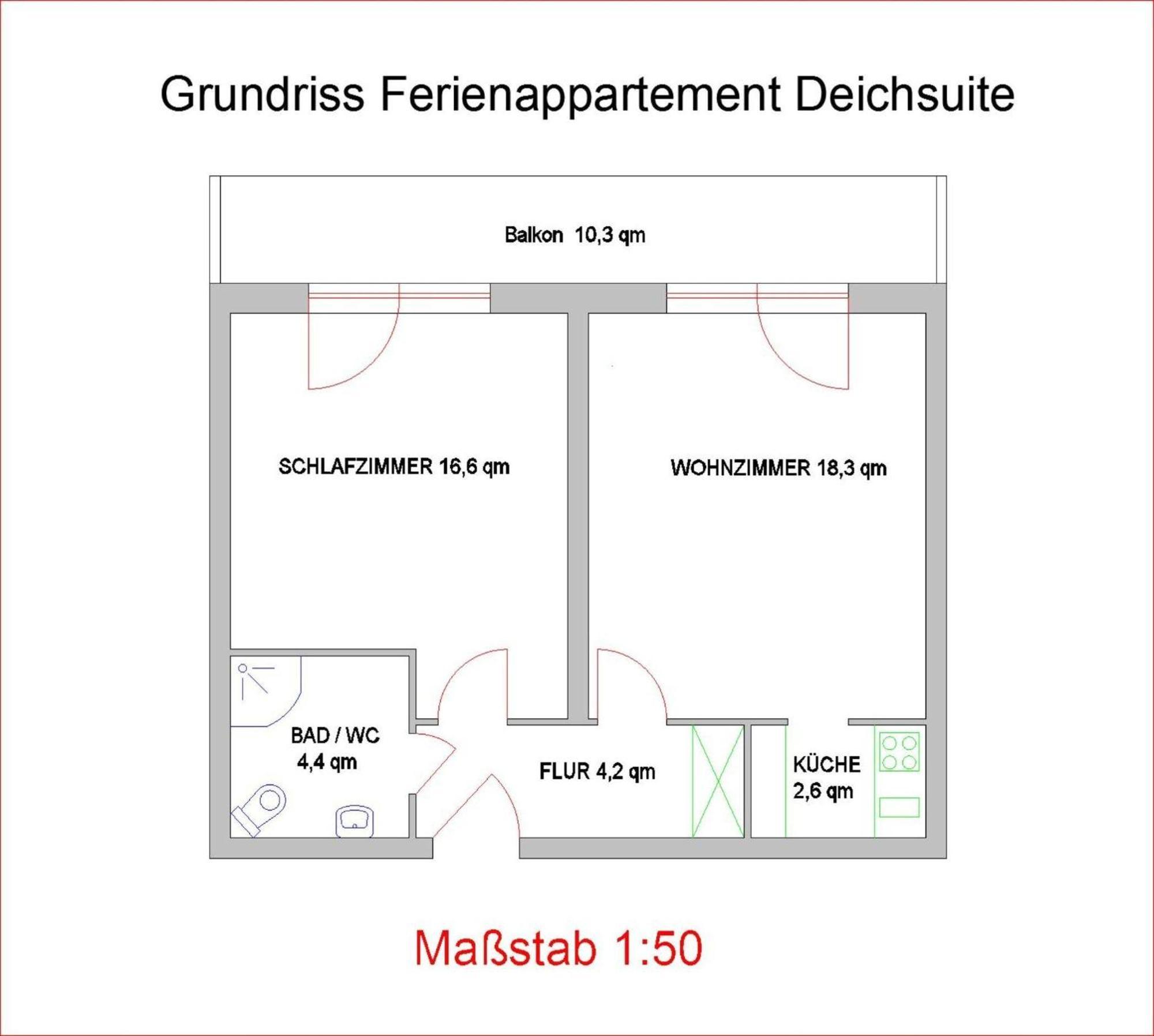 Deichsuite Büsum Exteriér fotografie